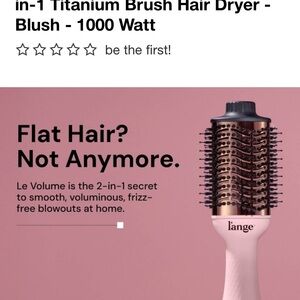 Lange Pink Titanium Brush Hair Dryer